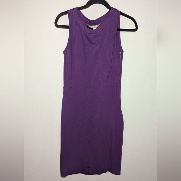 Banana Republic Purple Bodycon Dress Sleeveless with Stretch Women's Size 4 - Picture 1 of 5